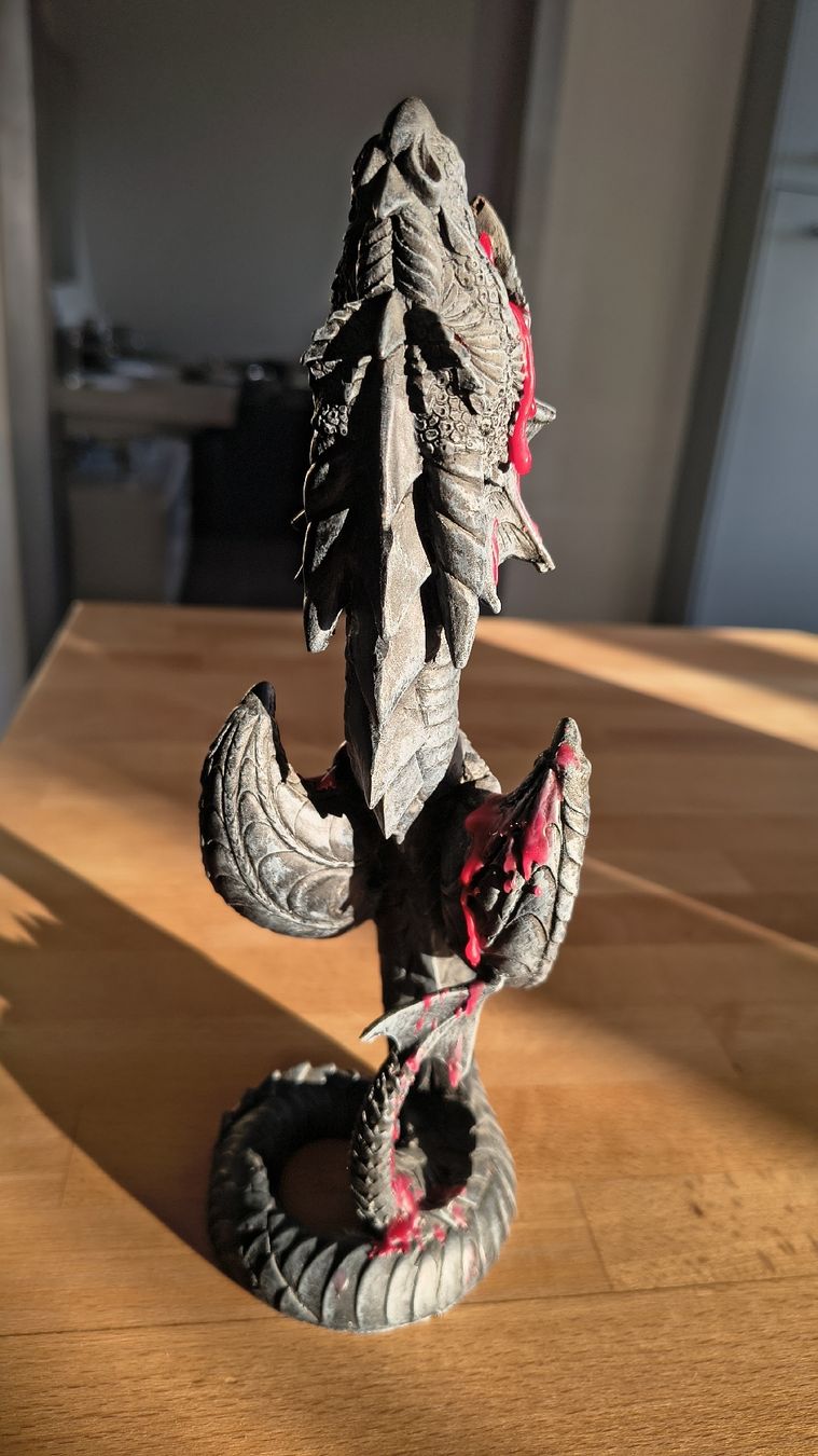 Portacandele: Gothic Kerzenständer Drache – Usato da Dietikon venduto da Bobbyboa 1
