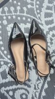 Scarpe da donna slingback vernice nere taglia 38