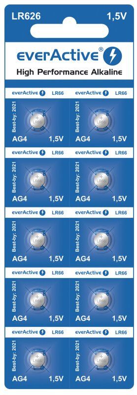 Caricatori & Batterie: 10 Stück LR626, AG4, EverActive, Ablaufdatum 01.2029 – Nuovo e nell'imballaggio originale da Kottwil venduto da Crazyrolf