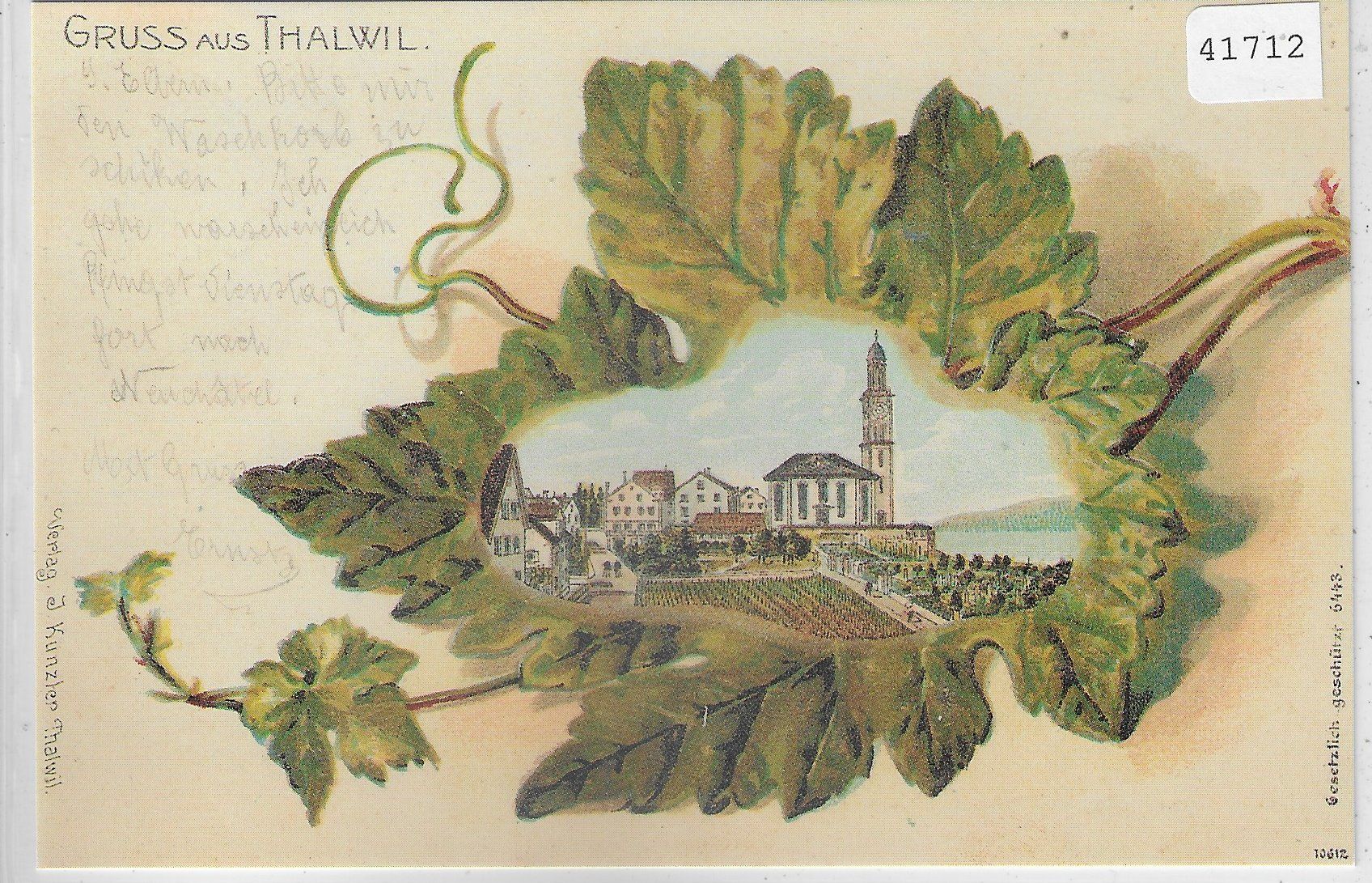 Cartoline postali: Gruss aus Thalwil - Repro – Usato da Ettingen venduto da Kartenplanet