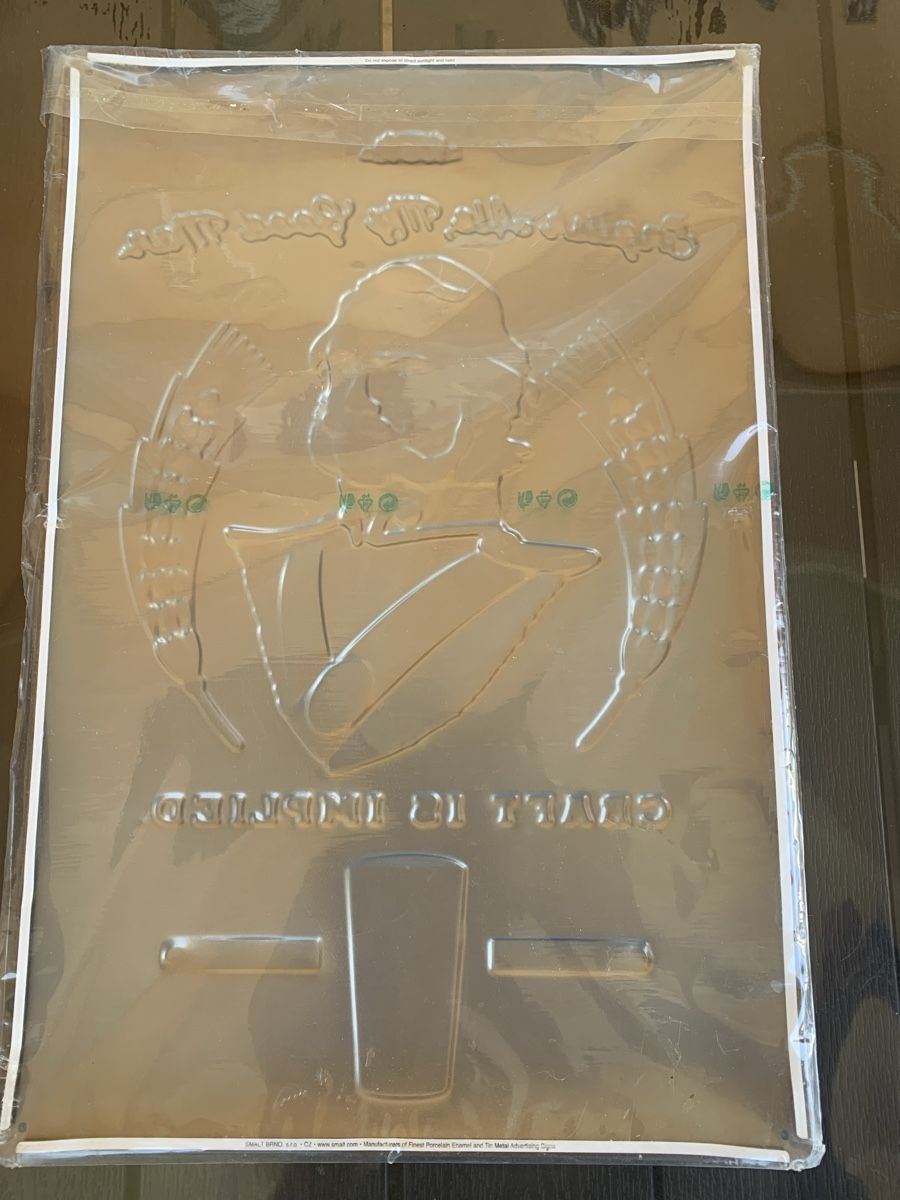 Insegne: Plaque émaillée Bombardier Beer – Nuovo e nell'imballaggio originale da Cousset venduto da Agorboss 1