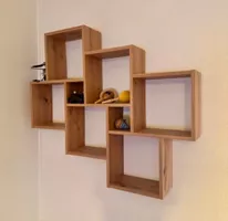 Wandregal Holz Würfel modern guter Zustand