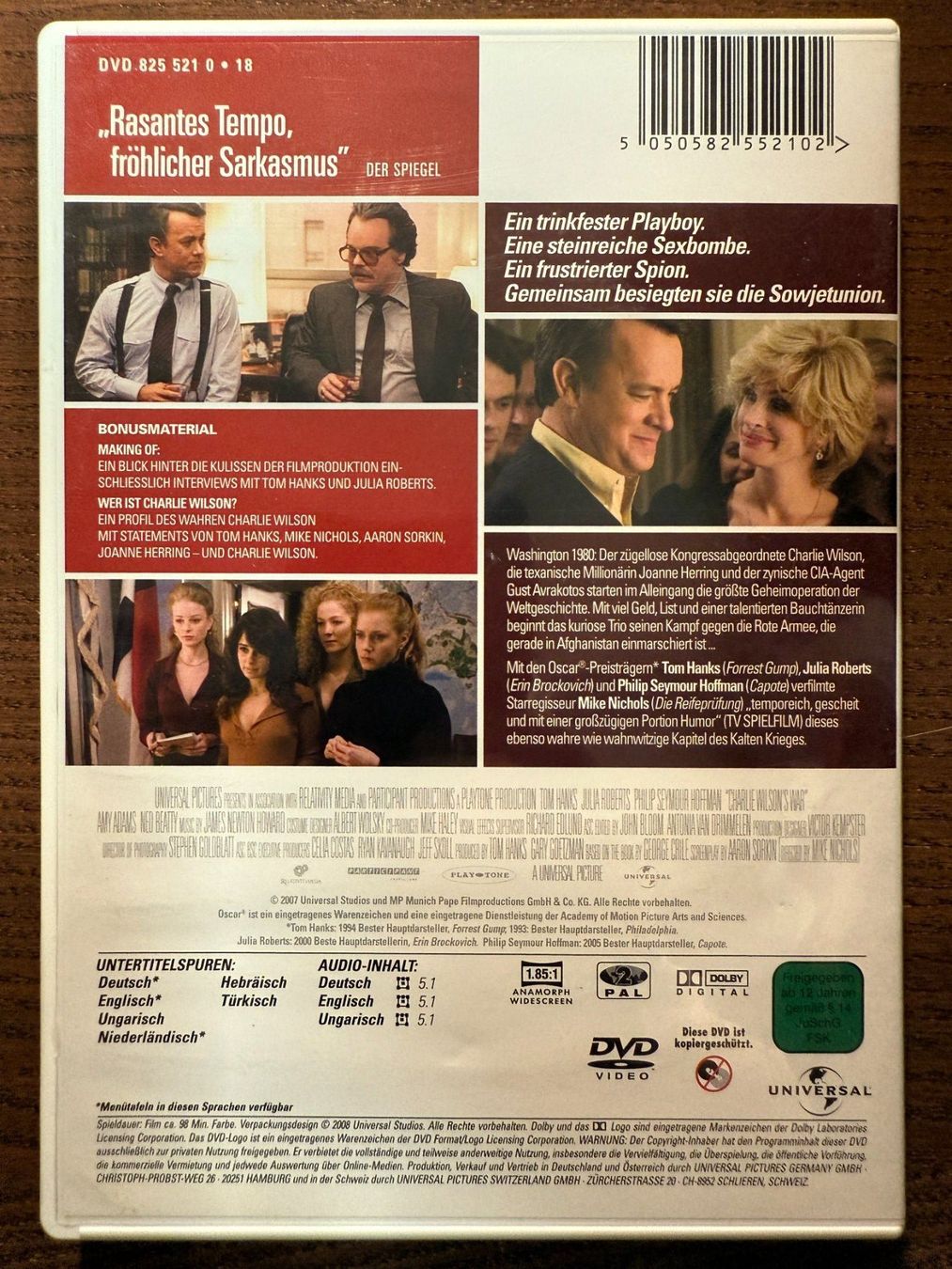 Tutti i DVDs: Der Krieg des Charlie Wilson – Usato da Zürich venduto da FilmFreunde 1
