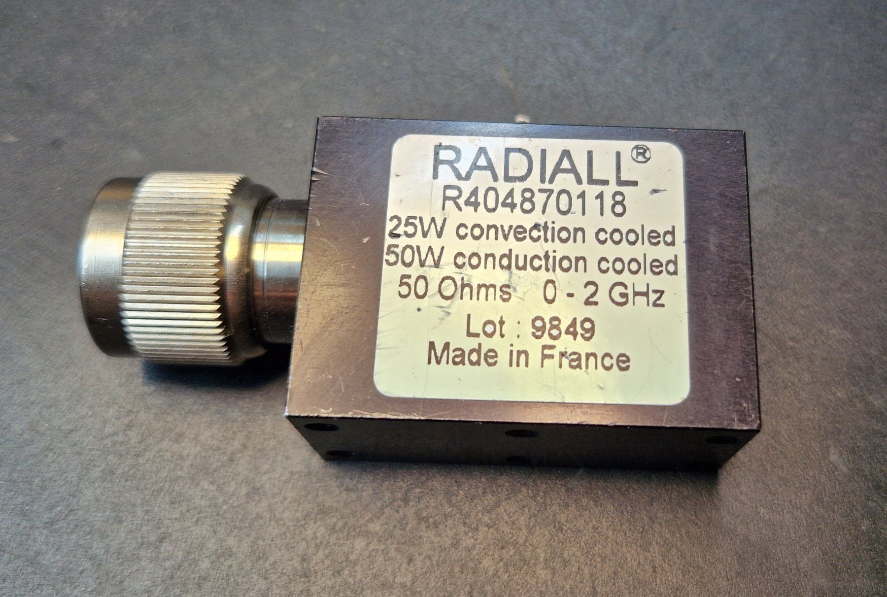 Funktechnik: ***** Dummy load - 0 bis 2 GHz - 50 Ohm – Gebraucht aus Villaz-St-Pierre von Ubid 1
