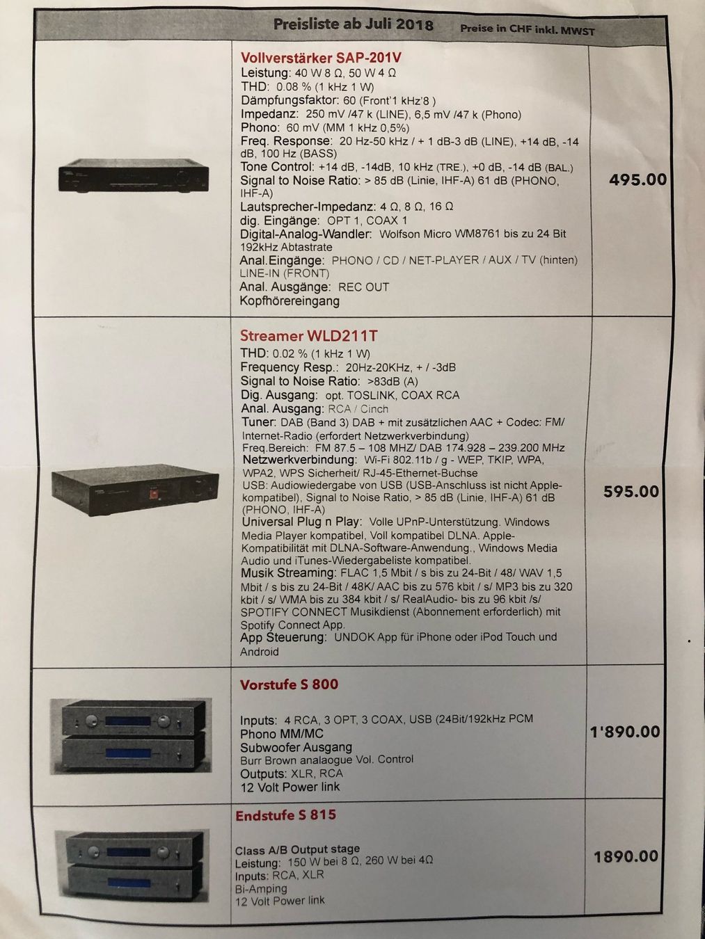 Systèmes audio & multimédias: WLD+211T SI Mitchell & Johnson Audioserver/Streamer – D'occasion à Neerach par Arbimus 8