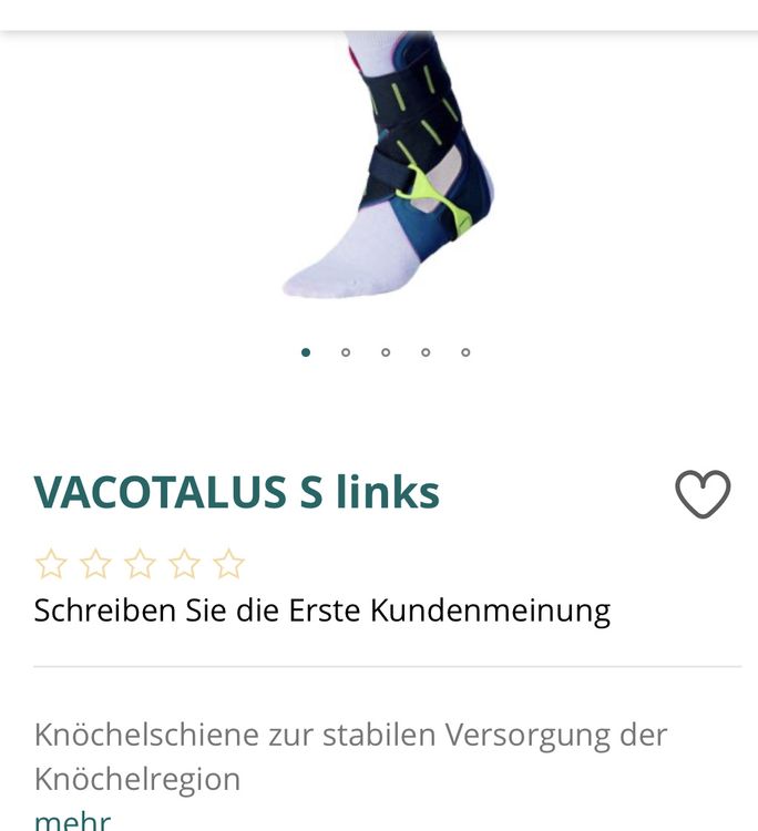 Vacotalus Orthese links Size:Standard | Kaufen auf Ricardo