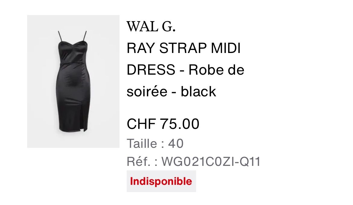 Wal G. Robes: Robe / Wal G. – Neuf (Voir description) à Sonceboz-Sombeval par Anna_Maria09 1