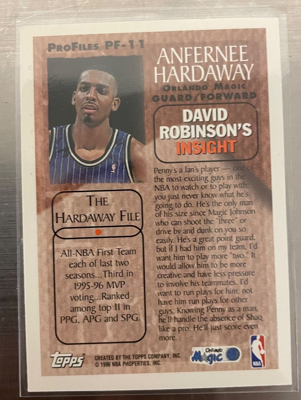 Nba Carte collezionabili: NBA Anfernee Hardaway Profiles Card – Nuovo (secondo la descrizione) da Muttenz venduto da joba23 1