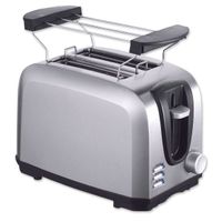 Toaster Edelstah mit Brötchenaufsatz