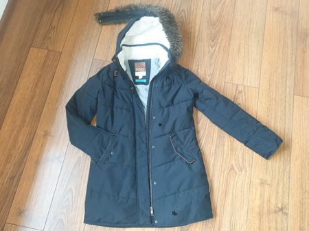 ROXY - Warme Winterjacke / Kunstfell abknöpfbar Gr. L (40)