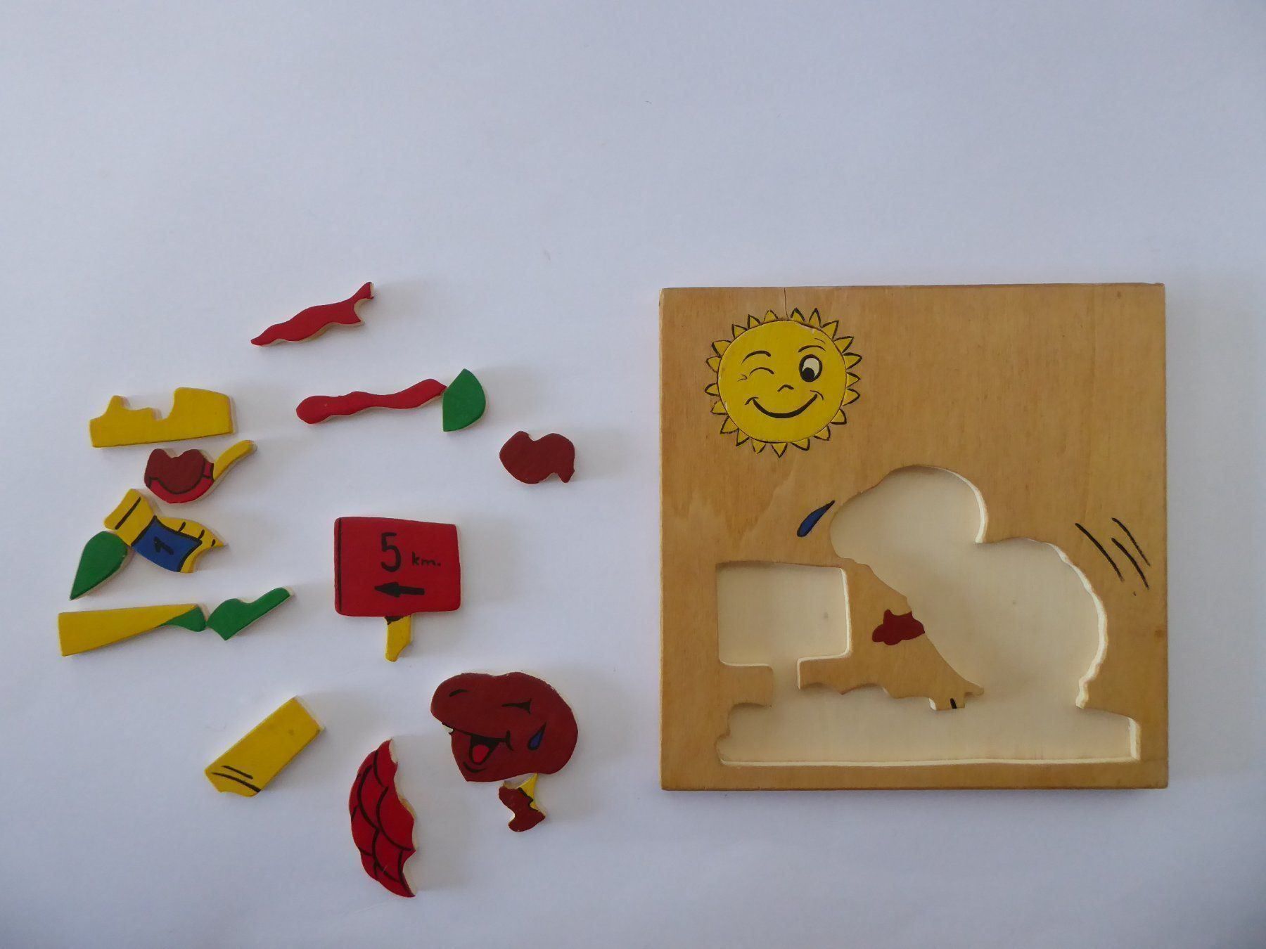 Puzzle: Lustiges Holzpuzzle Schildkröte, 16 Teile – Usato da Turbenthal venduto da Panau 2