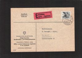Eidg.Drucksachen Materialzentrale , Dienstmarke Nr.54 , 1943