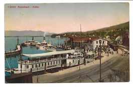 Rorschach (SG) Hafen - Dampfschiff - Bahnhof - Goldach 1912