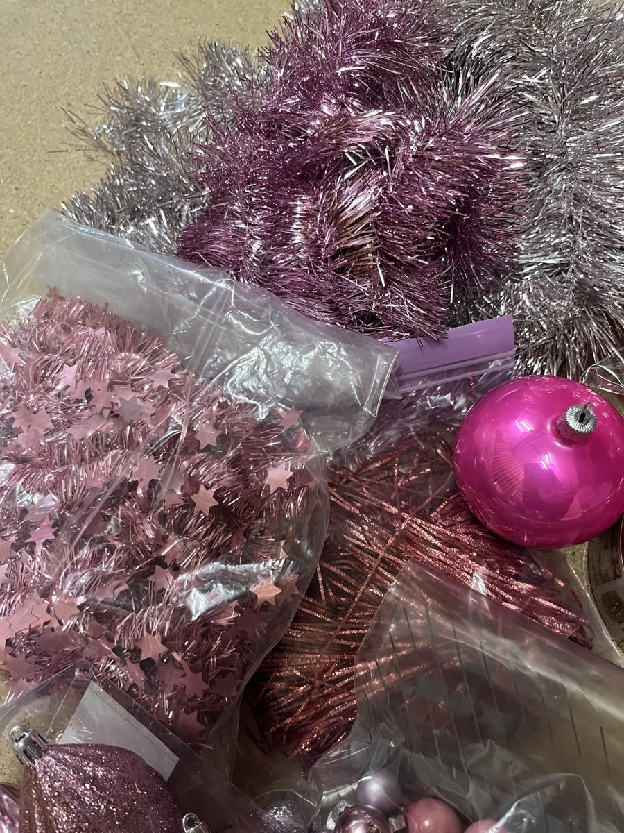 Tutte le decorazioni: Christbaumkugeln Rosa Silber – Usato da Uster venduto da Corina0111114 4