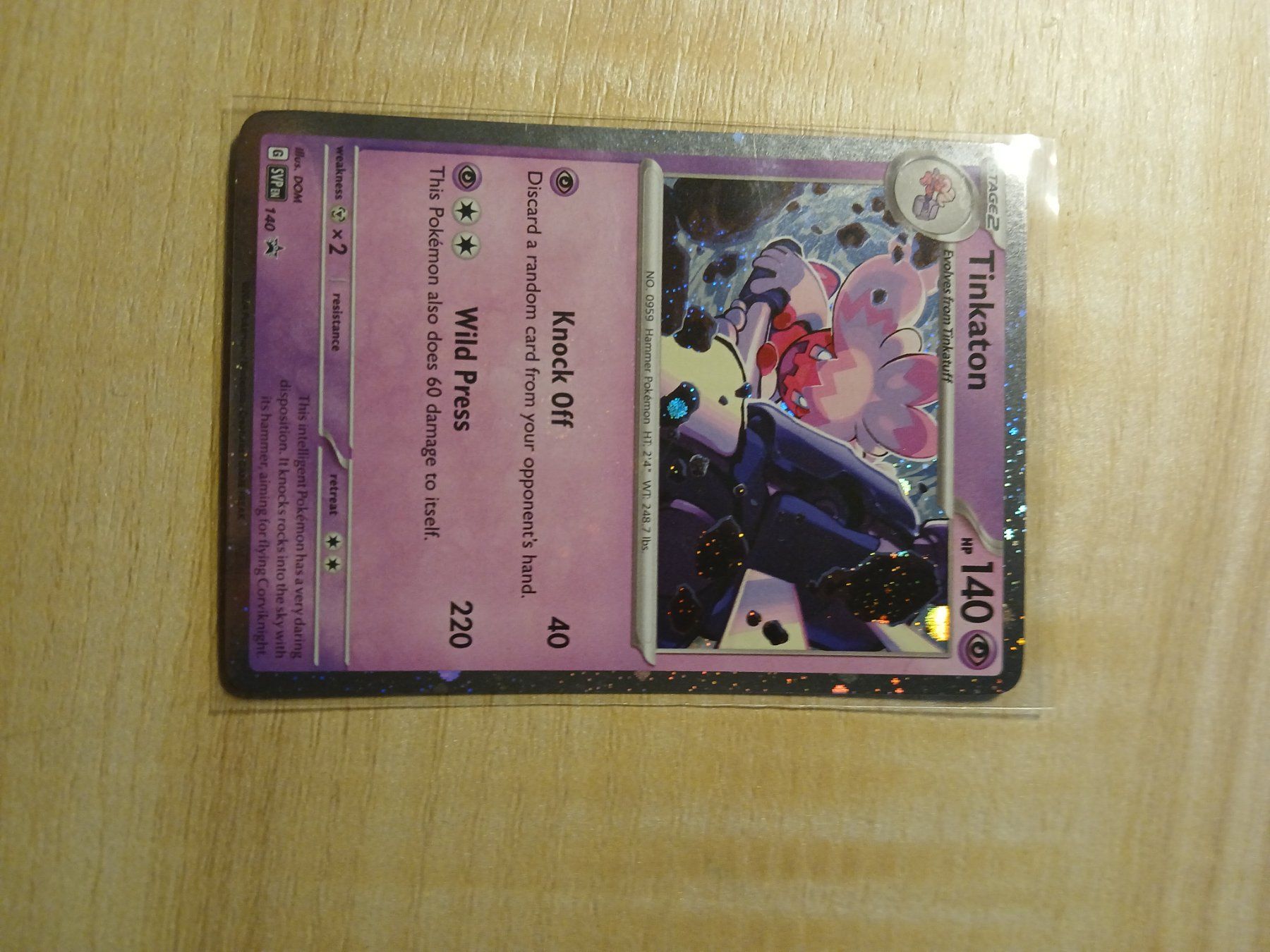 Pokémon Sammelbilder & Trading cards: Tinkaton 140 Pokemon EN – Gebraucht aus Bülach von PokeGoods.ch