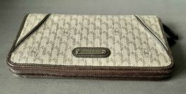 Portefeuille en cuir et tissu, Montblanc