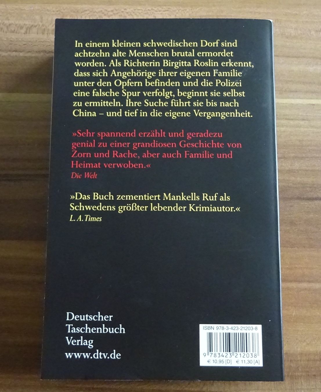 Bücher: Der Chinese von Henning Mankell – Gebraucht aus Wagenhausen von Kahlen 1