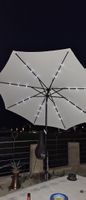 Sonnenschirm 3 Meter mit Solar LED Beleuchtung