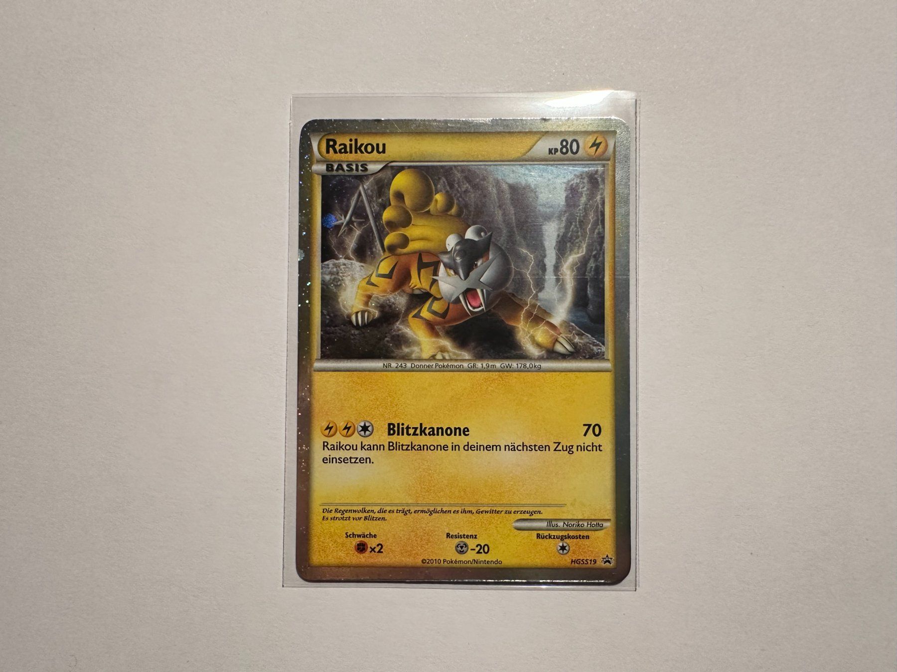 Pokémon Carte collezionabili: Raikou holo HGSS Promo DE – Usato da Hagendorn venduto da Pokecollectorch