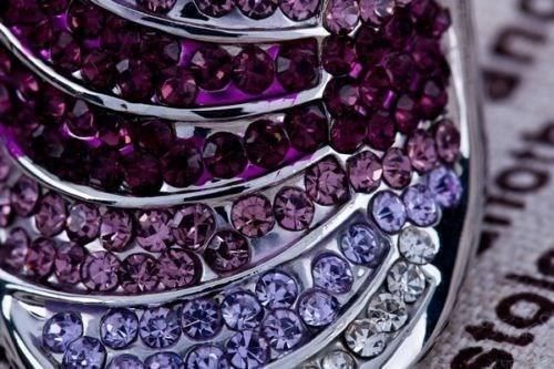 Anelli: Ring Bague plaqué or blanc Swarovski Elements Gr. 56 – Nuovo (secondo la descrizione) da Prilly venduto da ilyria73 3