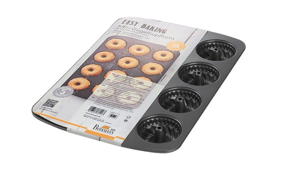 Teglie da forno: BIRKMANN EASY Baking Mini-Gugelhupfblech 7cm, 12-fach – Nuovo e nell'imballaggio originale da Kägiswil venduto da nick333 1