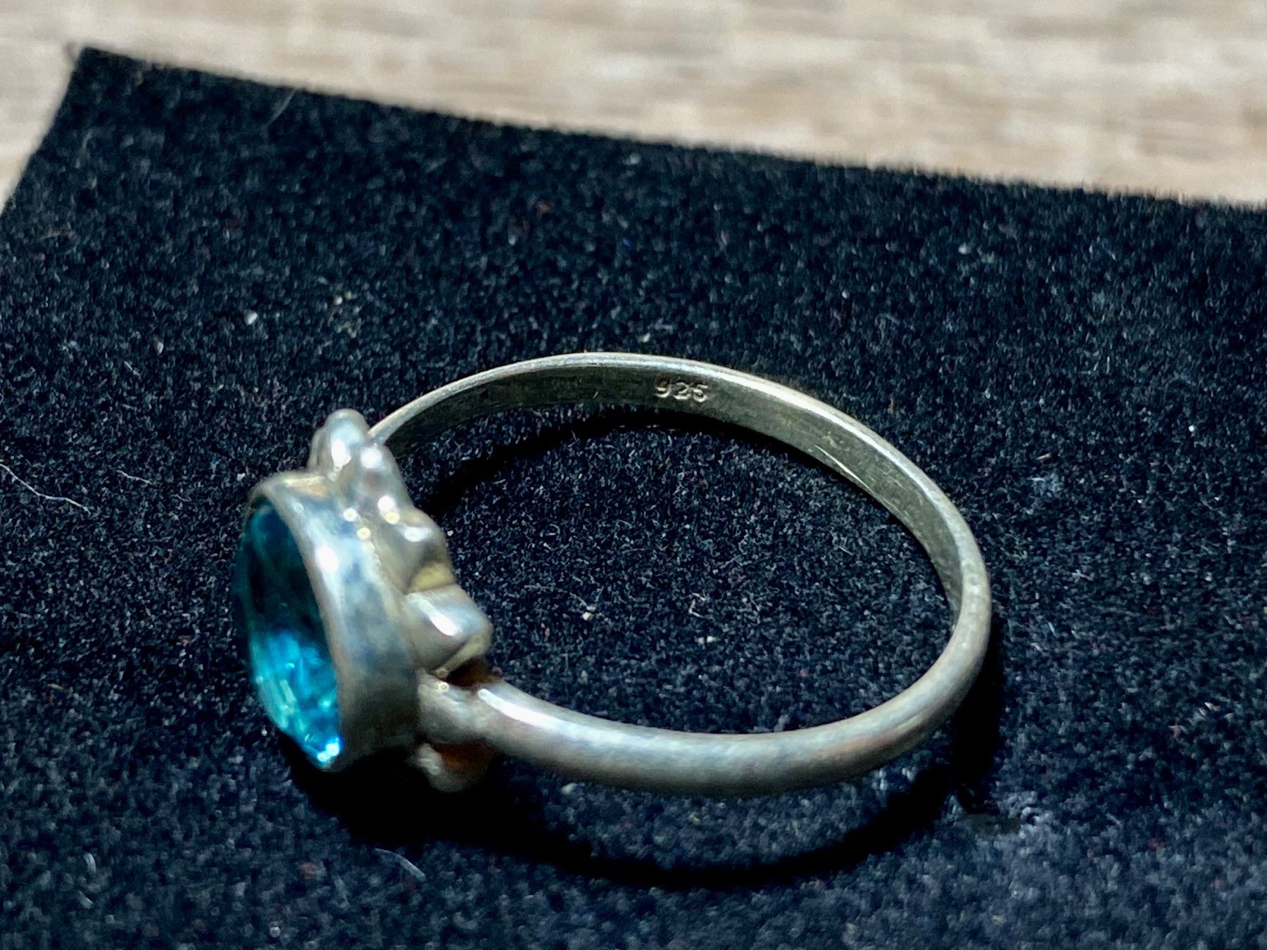 Anelli: Feiner 925 Silber Ring mit natürlichem Blautopas – Nuovo e nell'imballaggio originale da Laax venduto da Kiki_Kingdom3 5