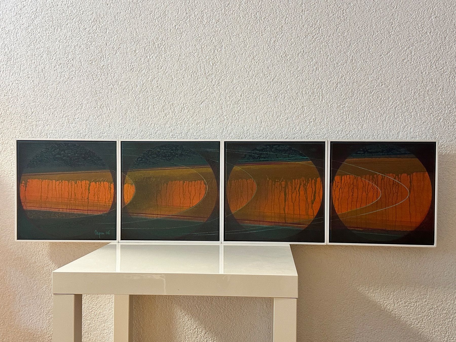 Dipinti: Vierteiliges Kunstwerk abstrakt – Usato da Bülach venduto da Jubet