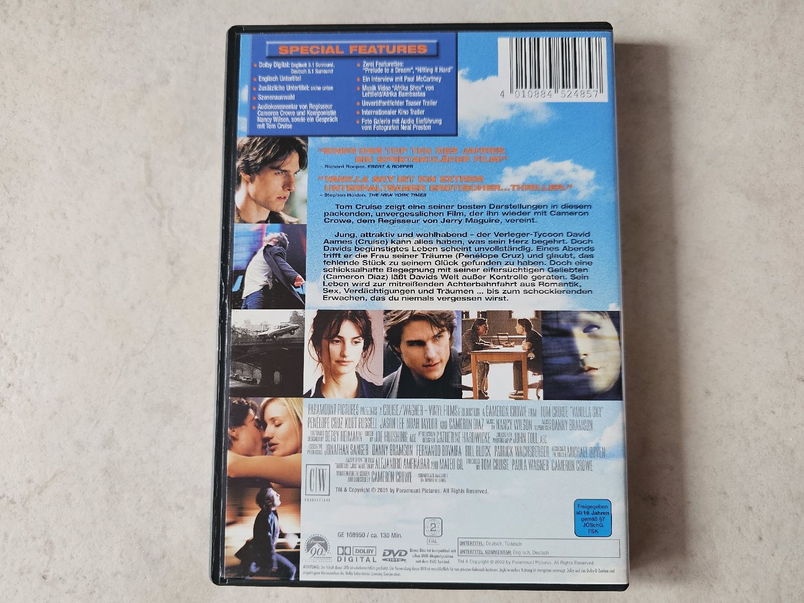 Tutti i DVDs: Vanilla Sky  /  (Tom Cruise) – Usato da Schneisingen venduto da backstore24 1