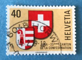 Nr.621 mit Stempel   Kanton Jura Wappen 1978   