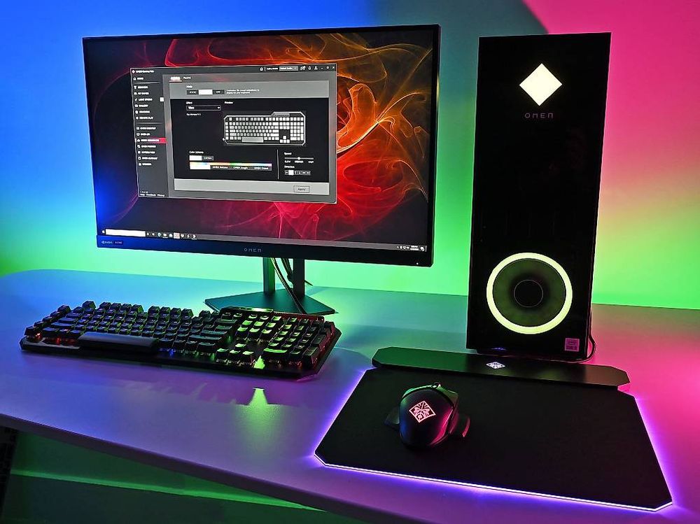 HP Omen RGB Gaming PC I7 + RX580 8GB-GPU + SSD + 16GB RAM (Gebraucht ...