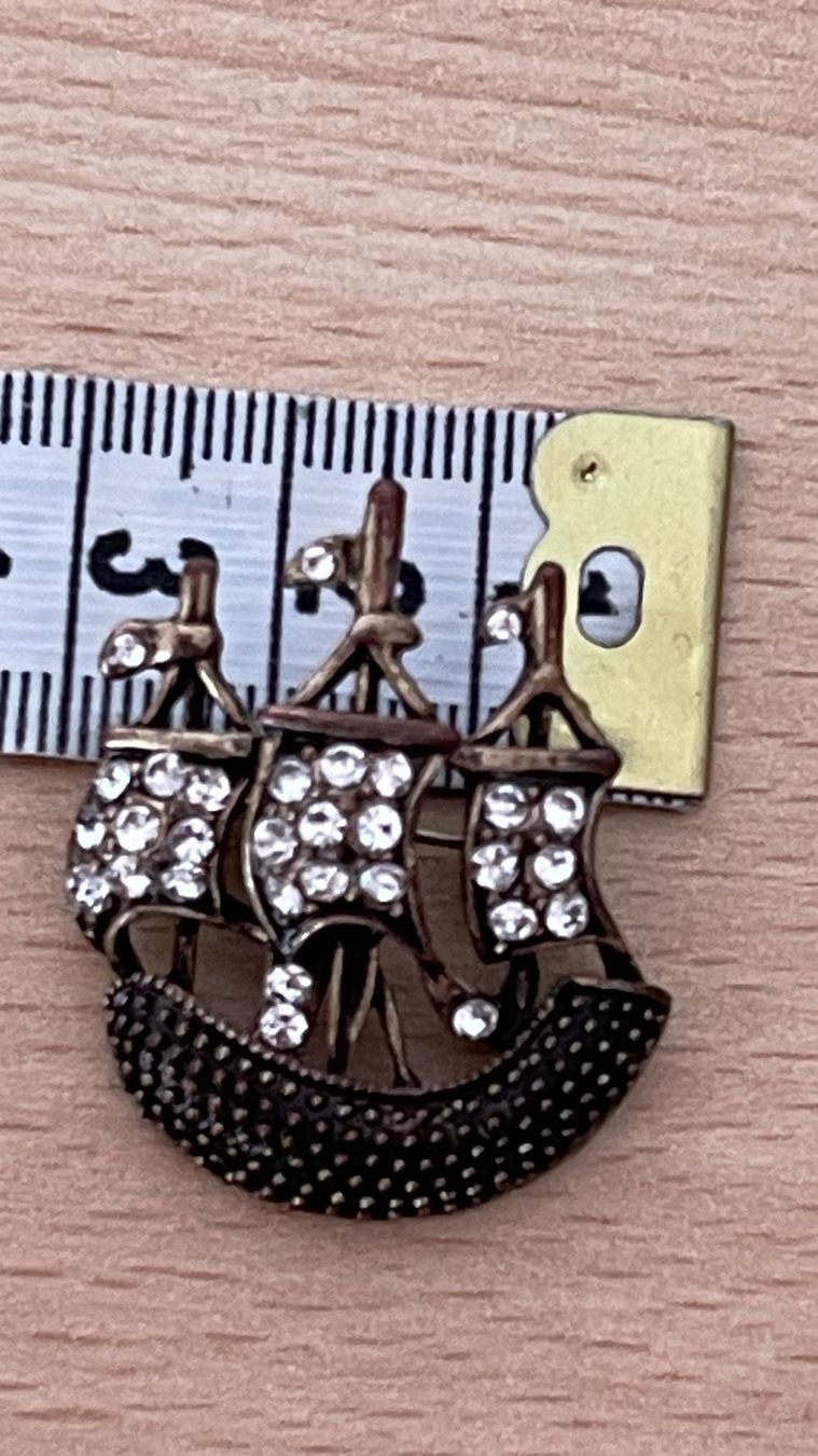Spille & Fermagli: Brosche Antike Schiff Frankreich 3,5x4cm – Nuovo (secondo la descrizione) da Kölliken venduto da Prscoo 4