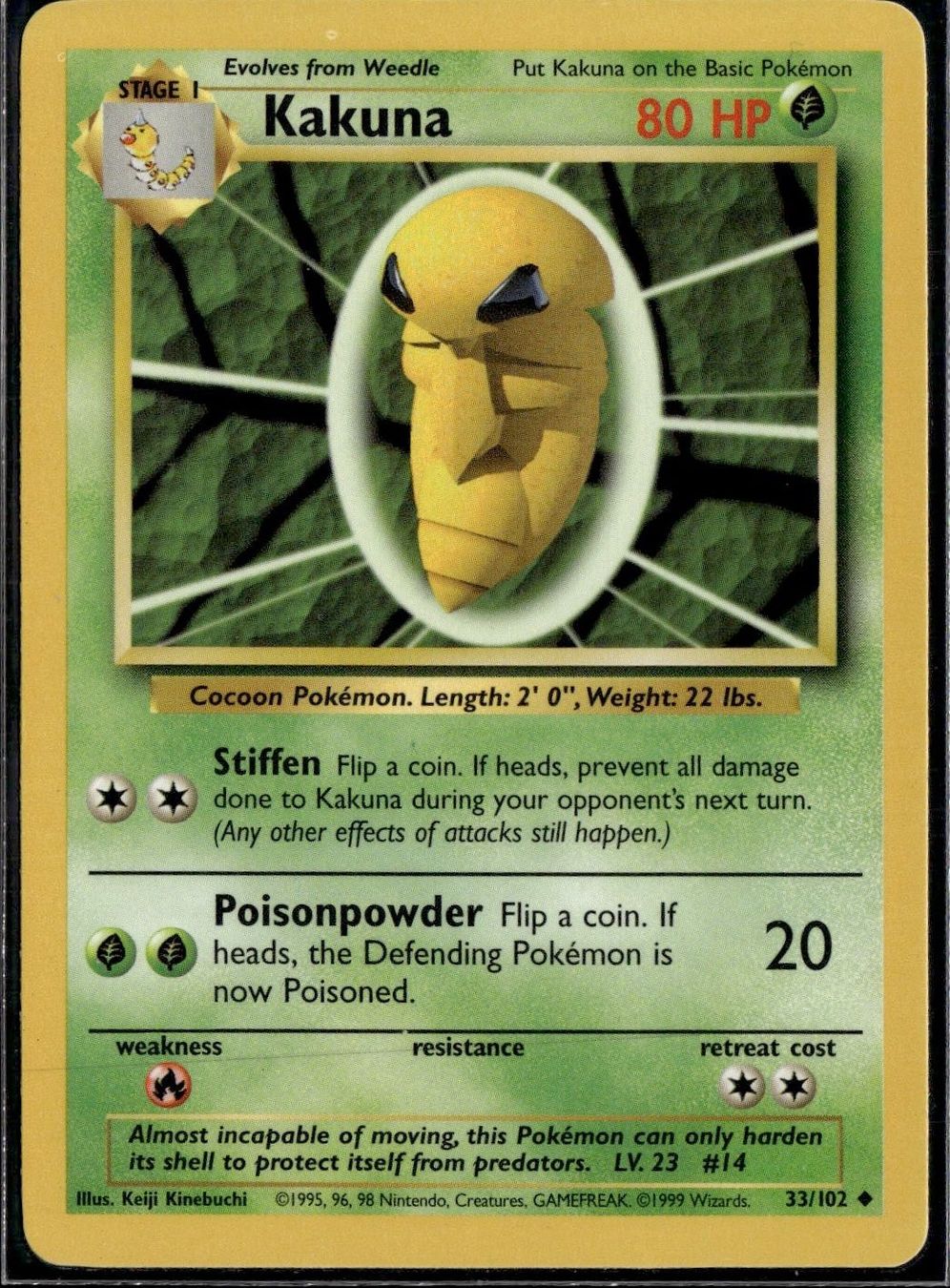 Pokémon Cartes à collectionner: Kakuna 33/102 Base Set – D'occasion à Zürich par pokemon_cards