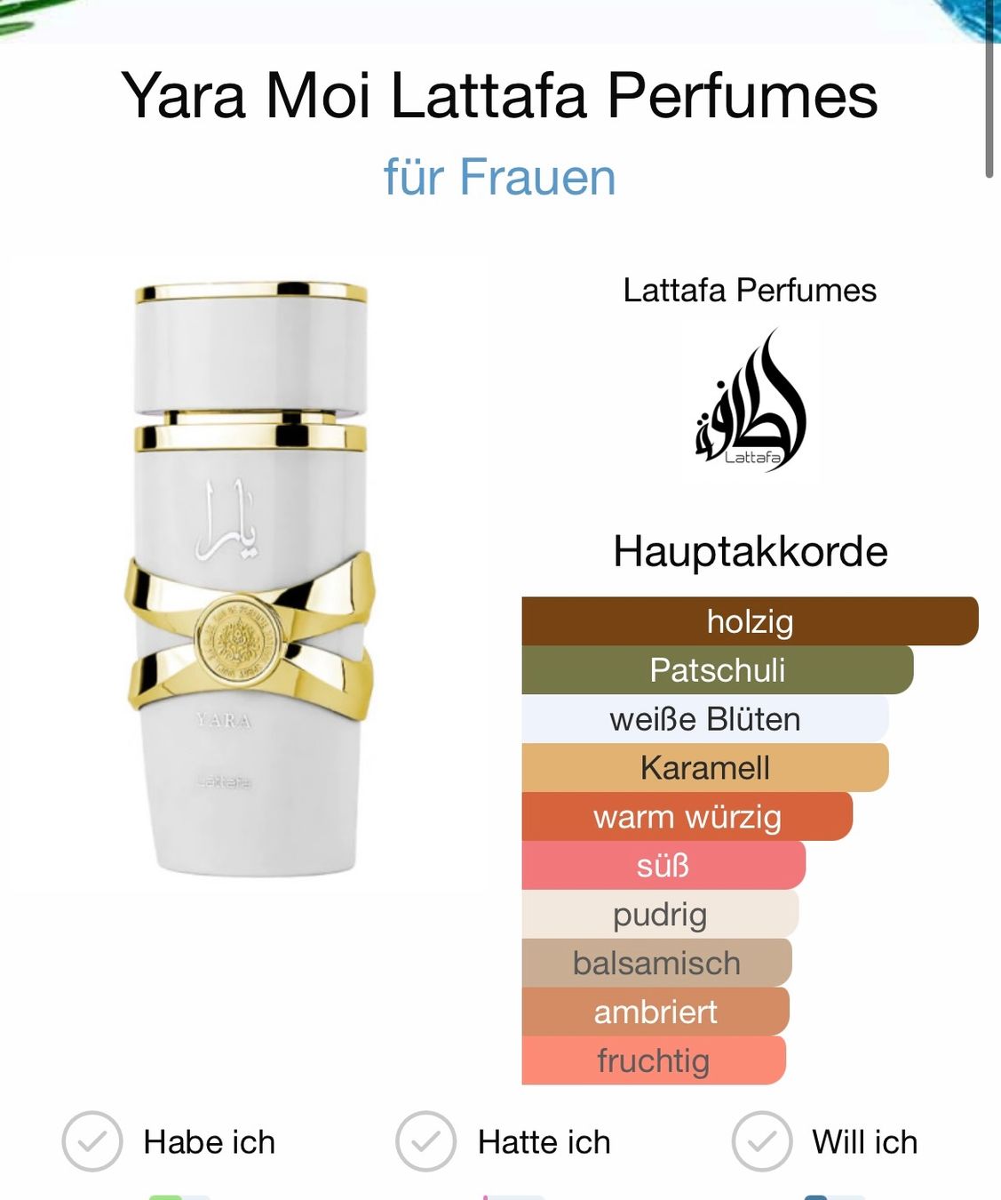 Lattafa Profumi & Eau de Toilette: Lattafa Yara Moi EDP 5 ml Abfüllung. – Usato da Zürich venduto da deruja 2