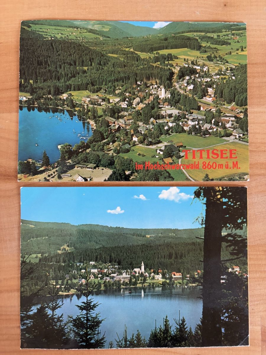 Ansichtskarten: 2 AK von Titisee – Gebraucht aus Rümlang von Kartenpost1