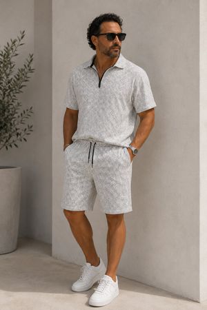 Herren Set Polohemd und Shorts Grösse L wie neu (Shein)