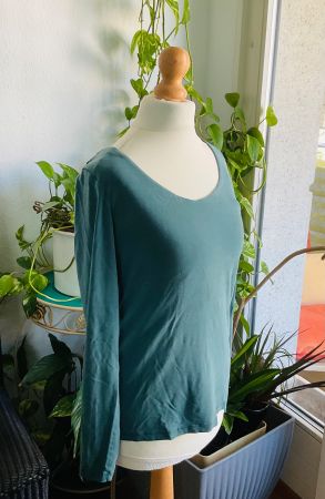 Magnifique pull turquoise stretch MYTI MYRINE & ME, t. M