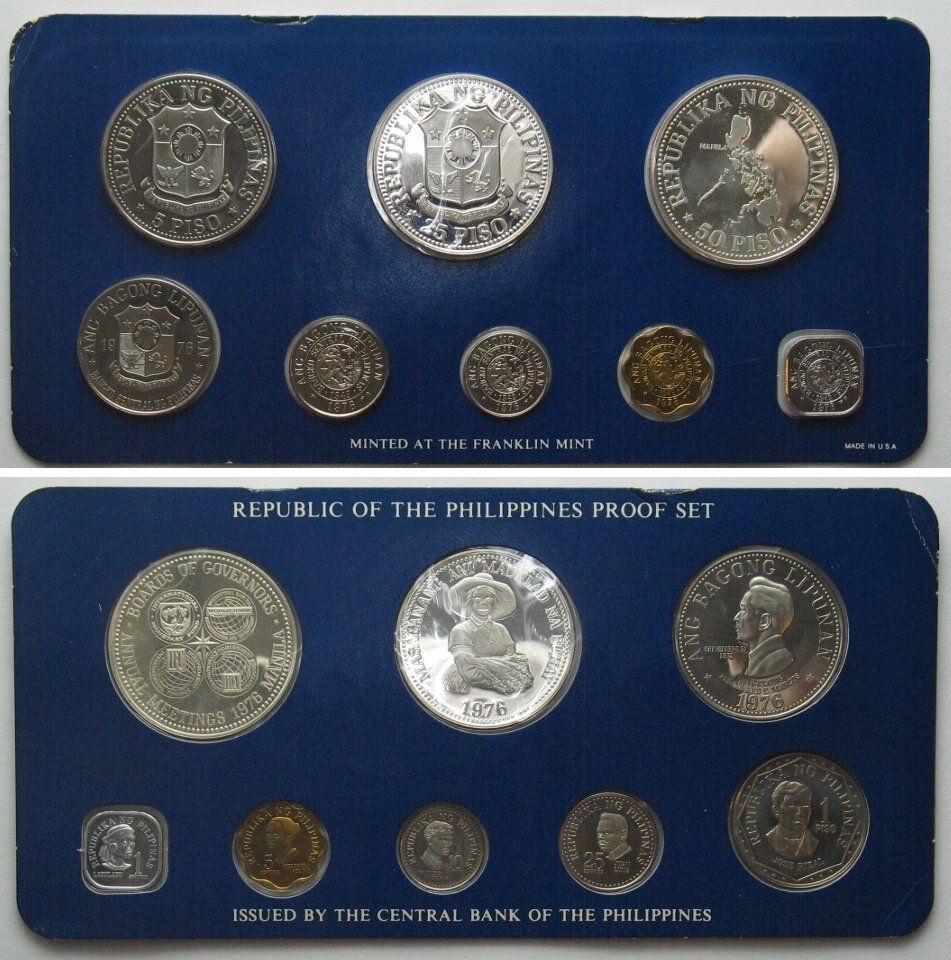 Tutti le monete: PHILIPPINEN KMS 1976 POLIERTE PLATTE RAR! PP – Usato da Riehen venduto da sesambestcoins2004 1