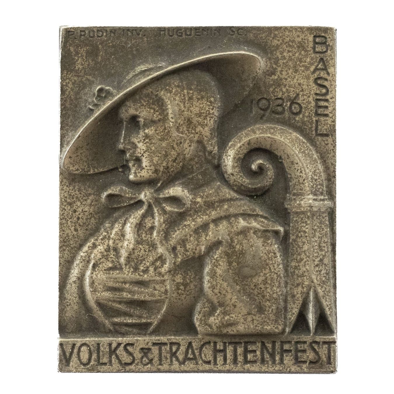 Placchette & Badge: Volks & Trachtenfest Basel 1936 Abzeichen – Usato da Rotkreuz venduto da Swiss-Coins