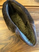 Pelzmütze original, Leder, 62 cm, XL