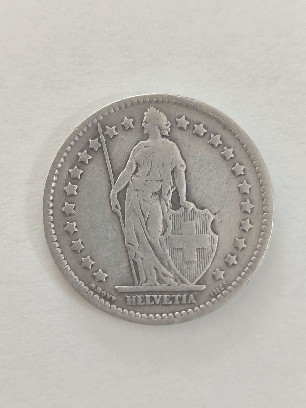 Tutti le monete: Schweizer 1 Fränkler silber 1913 – Usato da Strengelbach venduto da Phorensic_30