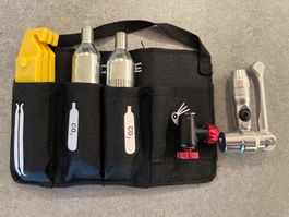Lezyne CO2 Pumpe + Kartuschen + Reifenheber Set - Neu