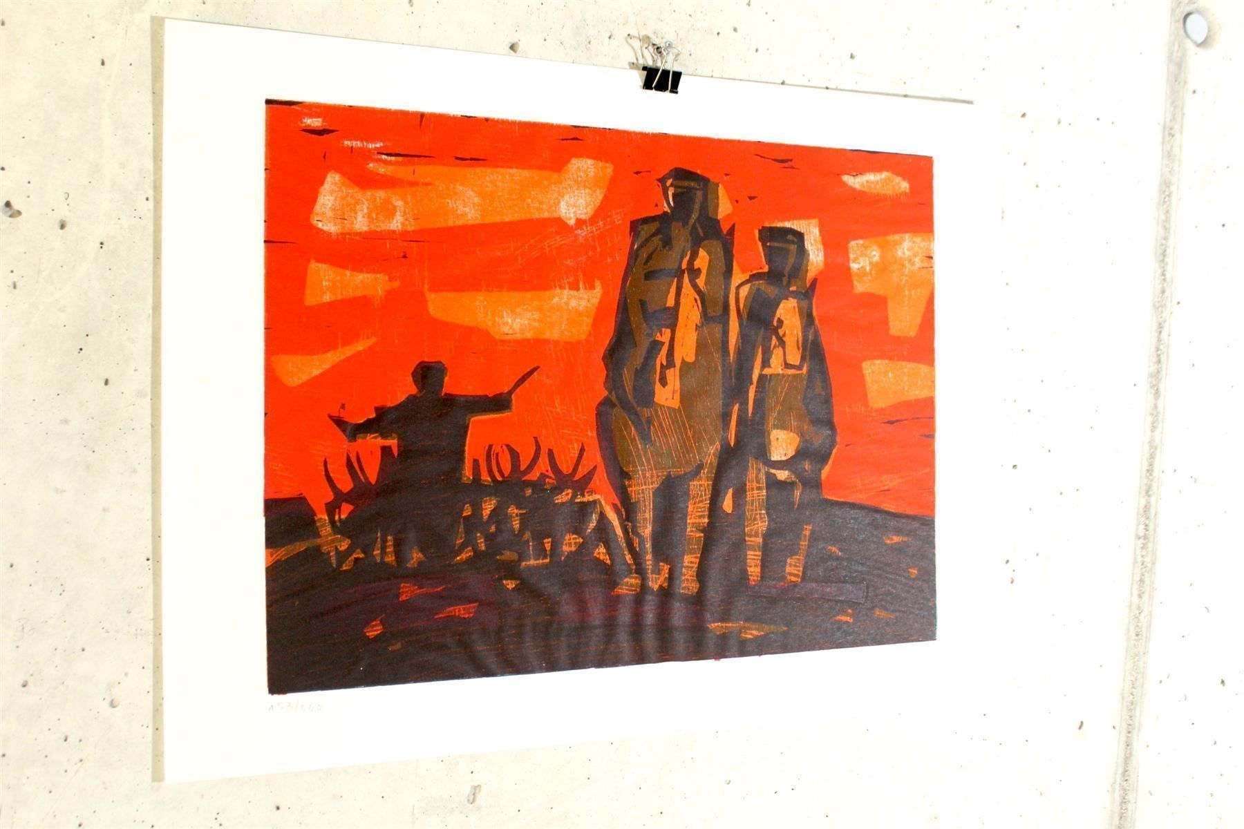 Xilografie: HANS WEIDMANN (Schweiz, 1918-1997) – Usato da Bern venduto da Arting 3