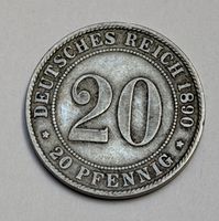 Pièce de monnaie 20 Pfennig Deutsches Reich 1890G