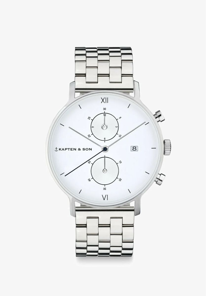Kapten & Son Orologi: Kapten & son Chrono Silber Uhr – Usato da Zürich venduto da van_58nb 2