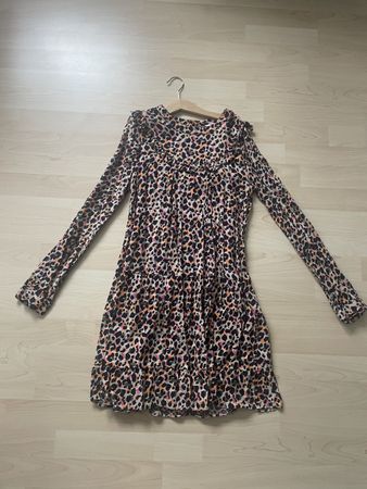 Kleid Leopardenmuster Gr. 158/164 WE 🐆👗🍂