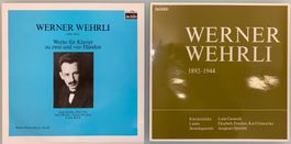 Zwei LP's von Werner Wehrli, Werke für Klavier etc