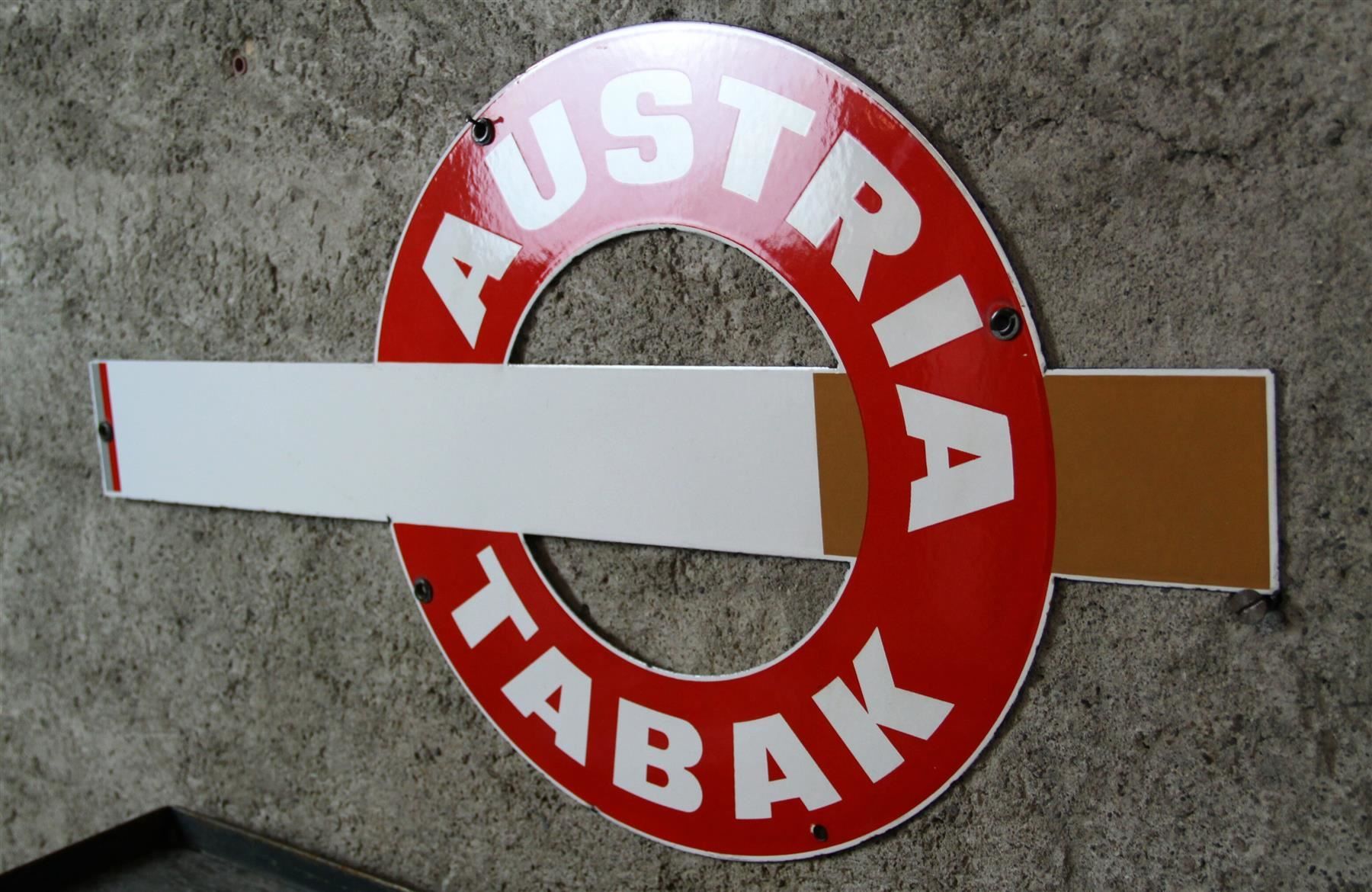 Insegne: Emailschild "Austria Tabak" – Usato da Birrwil venduto da brandschatz_birrwil 3