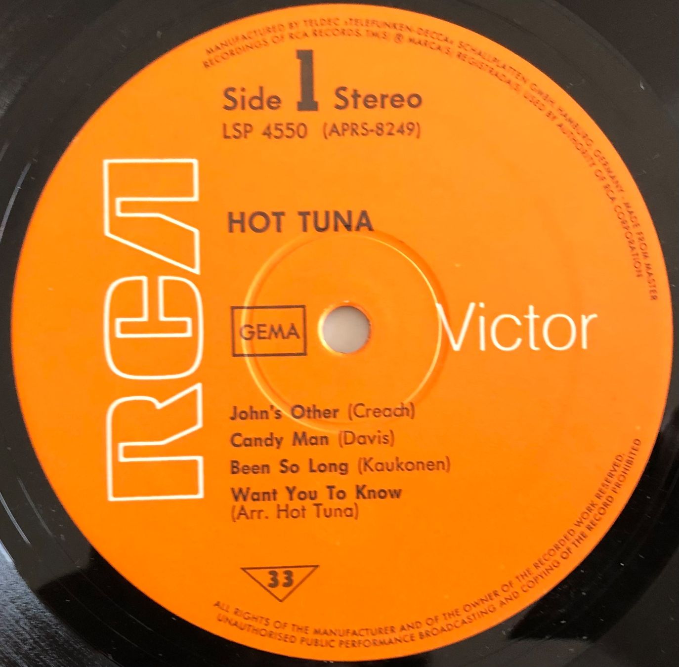 Vinyles: HOT TUNA - FIRST PULL UP, THEN PULL DOWN – D'occasion à Poliez-Pittet par Newtown-Records 3
