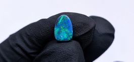 🔥1.40ct Lightning Ridge Dark Opal Blau Grün Flash🔥