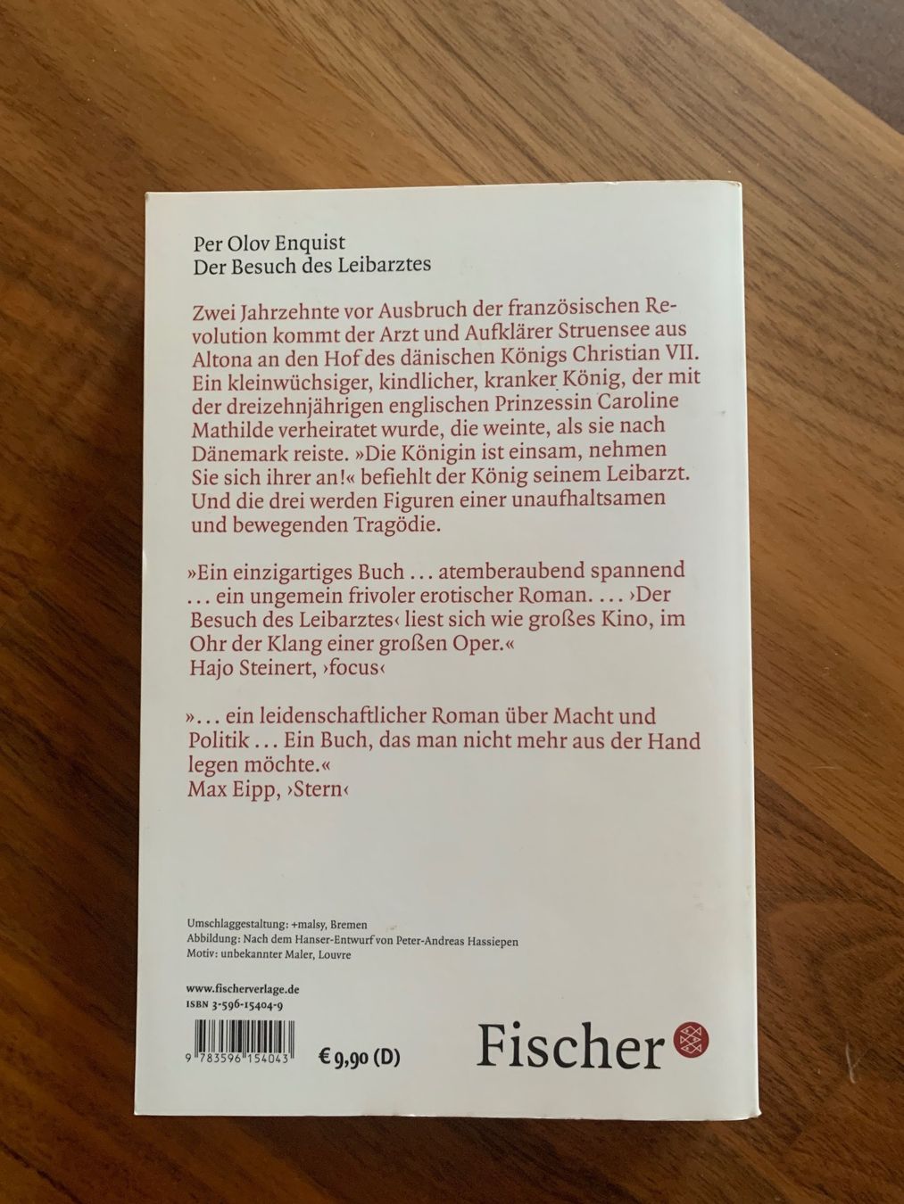 Bücher: Per Olov Enquist: Der Besuch des Leibarztes – Gebraucht aus Schlierbach von matro01 1